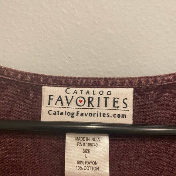 Purple Button Down - Picture 3 of 5